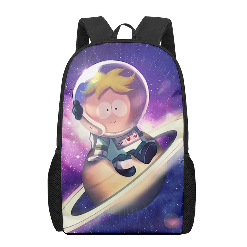 South-Park 16Inch 3D Print Orthopedic Backpack Kids School Bag