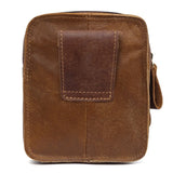 Leather Messenger Bag Men Travel Crossbody Shoulder Dark Brown