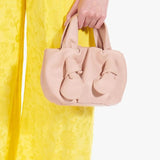 Soft Leather Pleated Tote Bag Lady Shoulder Messenger Bag