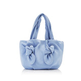 Soft Leather Pleated Tote Bag Lady Shoulder Messenger Bag
