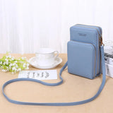 Women's 3-Layer Phone Pocket Shoulder Bag - Large Capacity Crossbody Purse