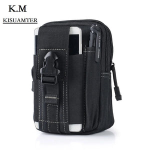 Canvas Waist Pack Belt Zipper Bags Men Casual Molle Waist Packs Large Capacity