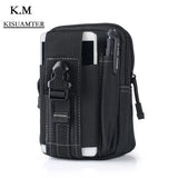 Canvas Waist Pack Belt Zipper Bags Men Casual Molle Waist Packs Large Capacity