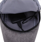 USB Charging chest pack single shoulder bags unisex chest bag