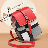Small Crossbody Messenger Bag Women Shoulder Mini PU Leather Phone Package Purse