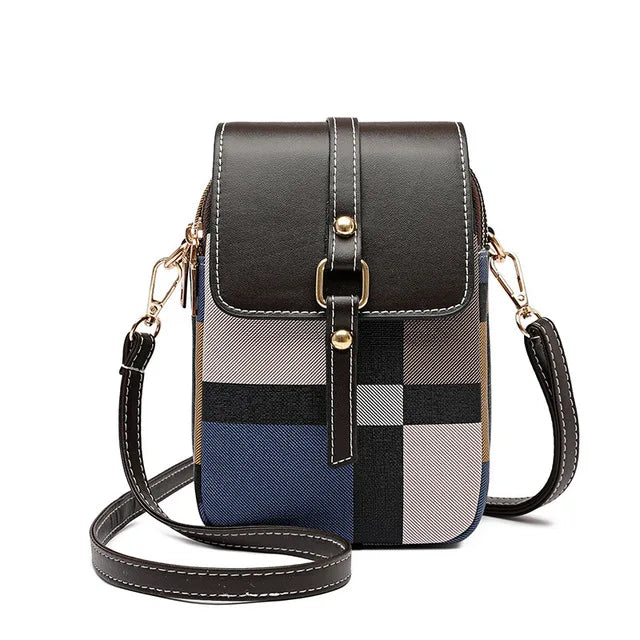 Small Crossbody Messenger Bag Women Shoulder Mini PU Leather Phone Package Purse