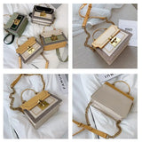 Vintage Pathwork PU Leather Women Crossbody Bag