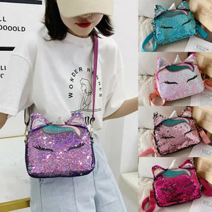 Shining Unicorn Women Tote Messenger Cross Body Handbag Ladies Hobo Bag