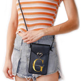 Women's Touch Screen Crossbody Bag Letter Purse for Mobile Phone