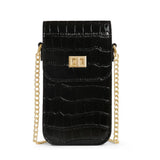 Small Crossbody Bags Stone Print Women's Mini PU Leather Shoulder Messenger Bag