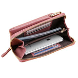Small Matte Leather Crossbody Bag Women Shoulder Messenger Clutch Purse Handbag