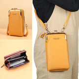 Matte Leather Crossbody Bag Women Shoulder Messenger Clutch