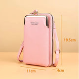 Small Matte Leather Crossbody Bag Women Shoulder Messenger Clutch Purse Handbag