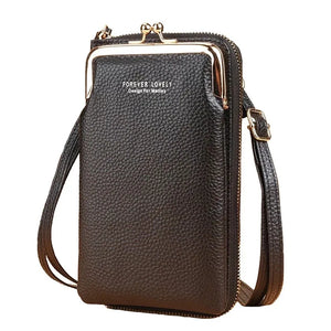 Small Matte Leather Crossbody Bag Women Shoulder Messenger Clutch Purse Handbag