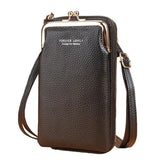 Small Matte Leather Crossbody Bag Women Shoulder Messenger Clutch Purse Handbag