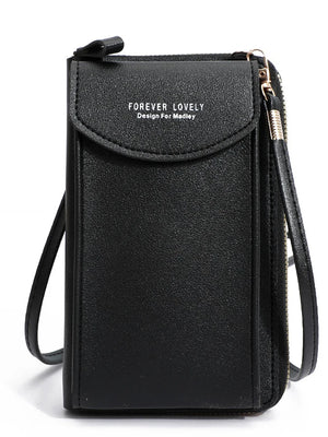 Small Crossbody Shoulder Bag Matte Leather Clutch Purse Handbag