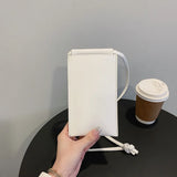 Small Crossbody Bag Mini Matte Leather Shoulder Messenger Clutch Purse