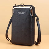 Small Crossbody Bag Matte Leather Shoulder Messenger Clutch Phone Purse Handbag