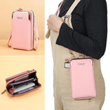 Small Crossbody Bag Matte Leather Shoulder Messenger Clutch Phone Purse Handbag
