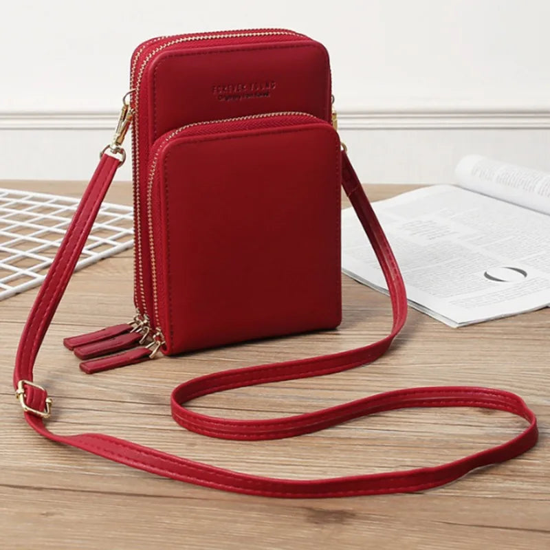 Small Leather Crossbody Bag Women Shoulder Messenger Clutch Phone Purse Handbag