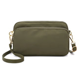 Waterproof Nylon Shoulder Bag for Women Zipper Handbag Purses