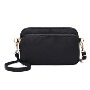Waterproof Nylon Shoulder Bag for Women Zipper Handbag Purses