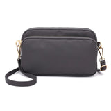 Waterproof Nylon Shoulder Bag for Women Zipper Handbag Purses