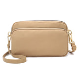 Waterproof Nylon Shoulder Bag for Women Zipper Handbag Purses