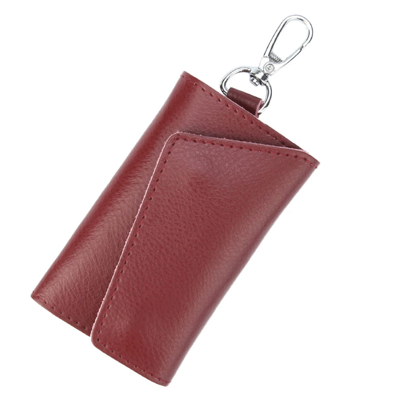 Multifunctional Faux Leather Key Case Holder Wallet