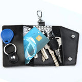 Multifunctional Faux Leather Key Case Holder Wallet