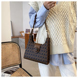 Leopard Print Underarm Bag Shoulder Crossbody Purse Leather Handbag