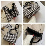 Leopard Print Underarm Bag Shoulder Crossbody Purse Leather Handbag