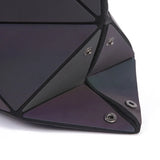 Women Geometry Handbag Hologram Laser Folding Totes Large Capacity Casual Totes
