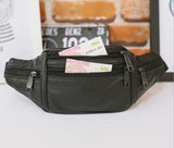 Men's Leather Waist Pack Travel Chest Bag Phone Crossbody Bag SH02
