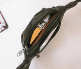 Men's Leather Waist Pack Travel Chest Bag Phone Crossbody Bag SH02