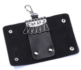 Men's Leather Key Holder Bag Keychain Cowhide Key Case