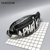 Graffiti Leather Waist Bag Large Capacity Fanny Pack for Women