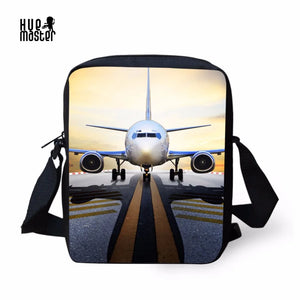 Aircraft Print Shoulder Bag for Women