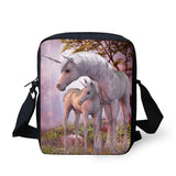 Unicorn Messenger Bag for Child Boys Girls Portable Shoulder Bag