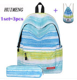 Universe Space Unicorn Backpack & Drawstring Bag 3pcs Set
