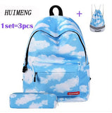 Universe Space Unicorn Backpack & Drawstring Bag 3pcs Set