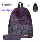 Universe Space Unicorn Backpack & Drawstring Bag 3pcs Set