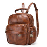 HUIMENG PU Leather Backpack for Girls - School Laptop College Bag