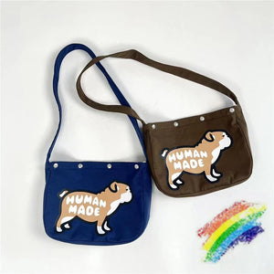 Cute Puppy Print Messenger Bag