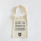 Heart Canvas Bag Foldable Reusable Tote Bag