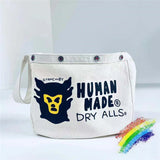 Monkey Head Print Shoulder Messenger Bag Vintage Couple Canvas Casual Bag