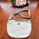Vintage Canvas Monkey Head Shoulder Bag for Men and Women