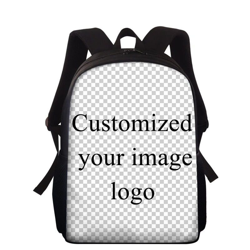 15inch 3D Cat Print Kids Backpacks School Bags for Teen Boys Girls