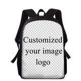 15inch 3D Cat Print Kids Backpacks School Bags for Teen Boys Girls