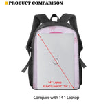 15inch School Bags For Boys Girls Maple Leaf Rainbow Printed Backpack